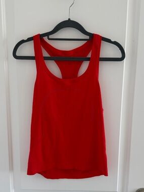 Lululemon Red Racerback Tank Top